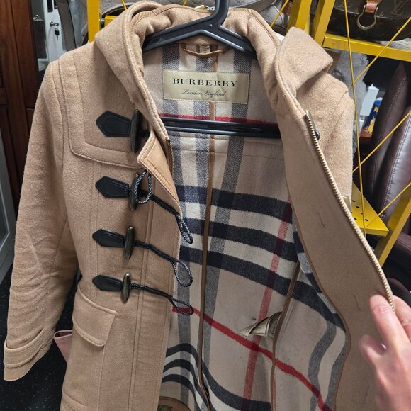 100% Authentic Burberry Blackwell wool duffle Coat New Camel - Picture 8 of 15
